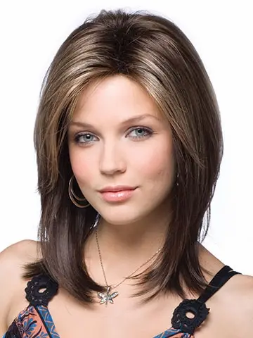 Synthetic Hair Wig For Black Women Medium Length Haircuts