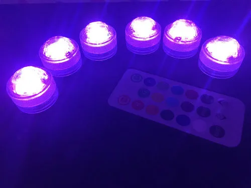 3 светодиода 3528smd чайная лампа с дистанционным управлением погружная Свеча-лампа