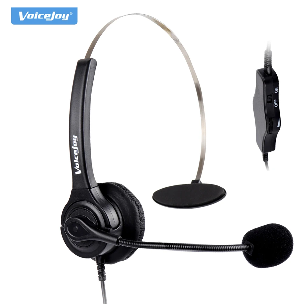 VoiceJoy Громкость + бесшумный микрофон RJ9 гарнитура для вызова в центр Aastra 6757i Mitel 5330