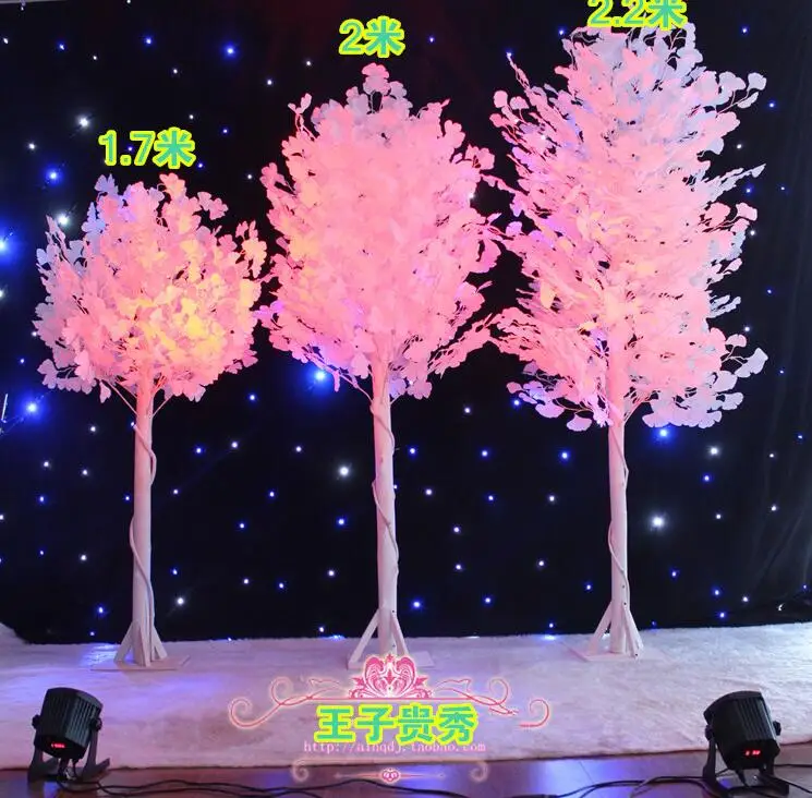 

Ginkgo tree road led the new wish receiving area decorate bridal wedding glowing trees