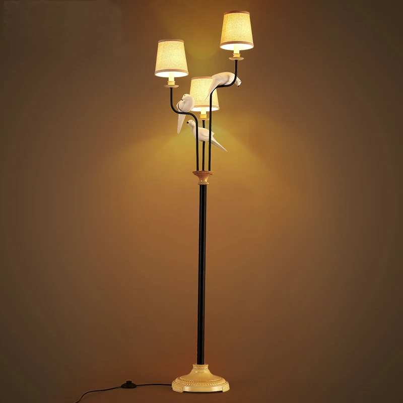 Nordic Modern Minimalist Bird Floor Lamp Living Room Bedroom Study Cloth Garden Mediterranean Floor Light Wl491458 Floor Lamps Aliexpress