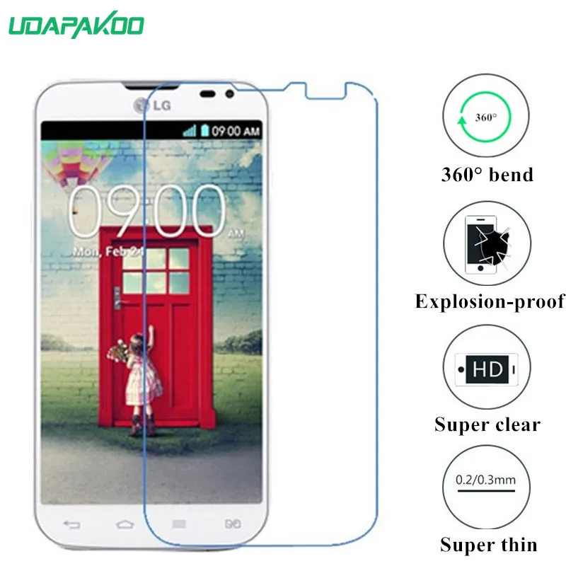 

udapakoo clear Tempered (soft glass) film for LG L90 Dual D410 Nano Explosion-proof glass Screen Protector