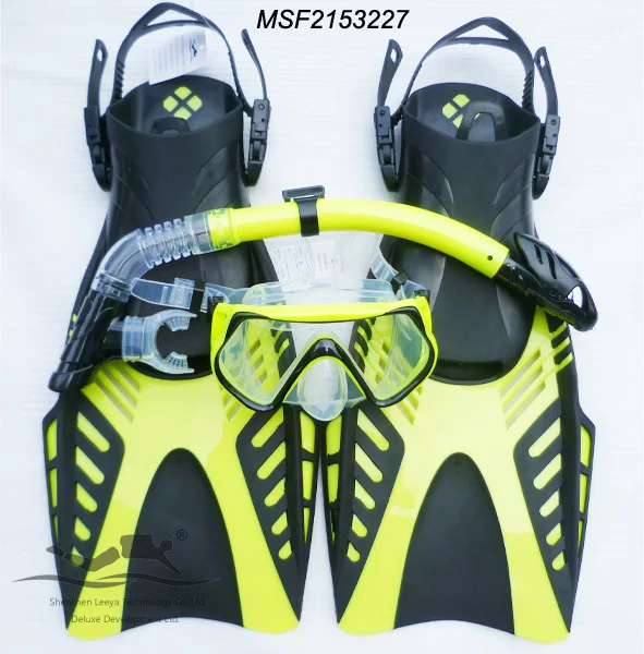 

ippers snoekeling equipment full face Diving Mask+full dry Snorkel +adjustable strap