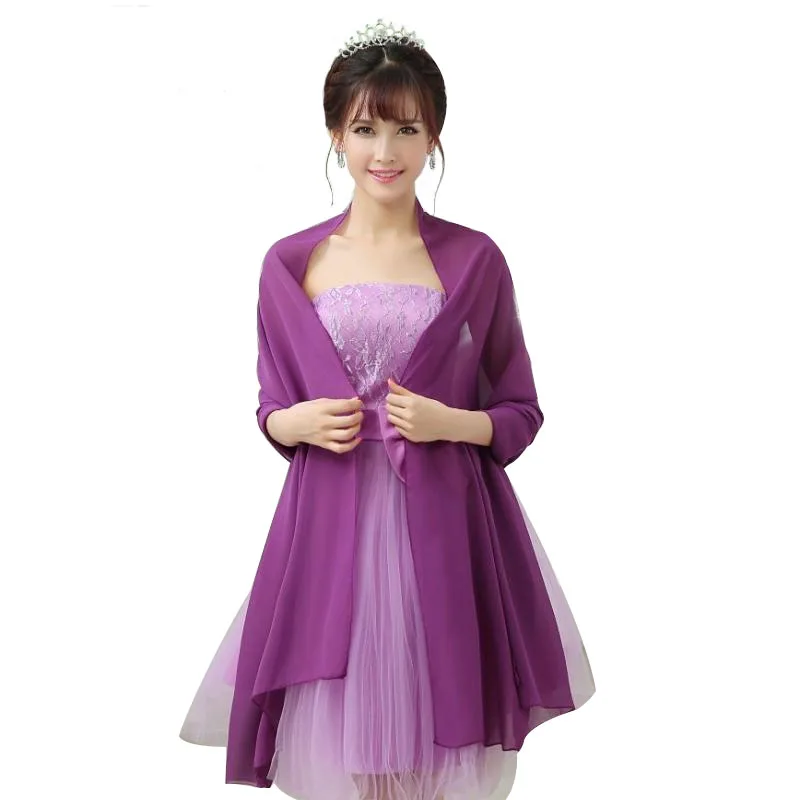 2017 Chiffon Wedding Jacket Accessories Long Bolero For 2017 Chiffon Wedding Jacket Accessories Long Bolero For Evening Gown Dress Shawl In Jackets Wrap From Weddings Events On