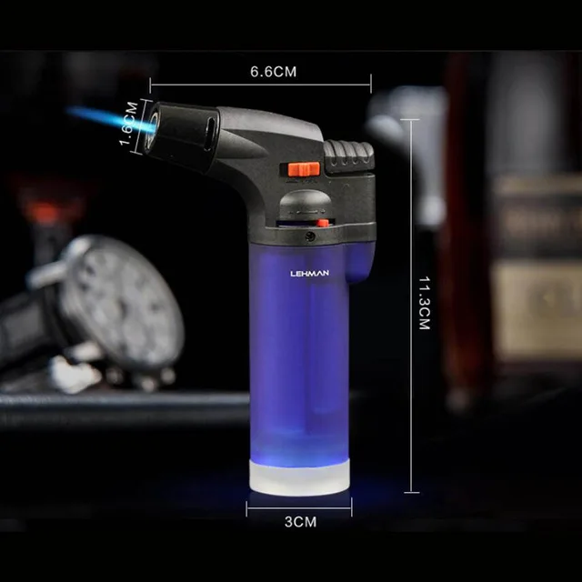 2017 Adjustable Flame Windproof Butane Refillable lighters Torch Gun