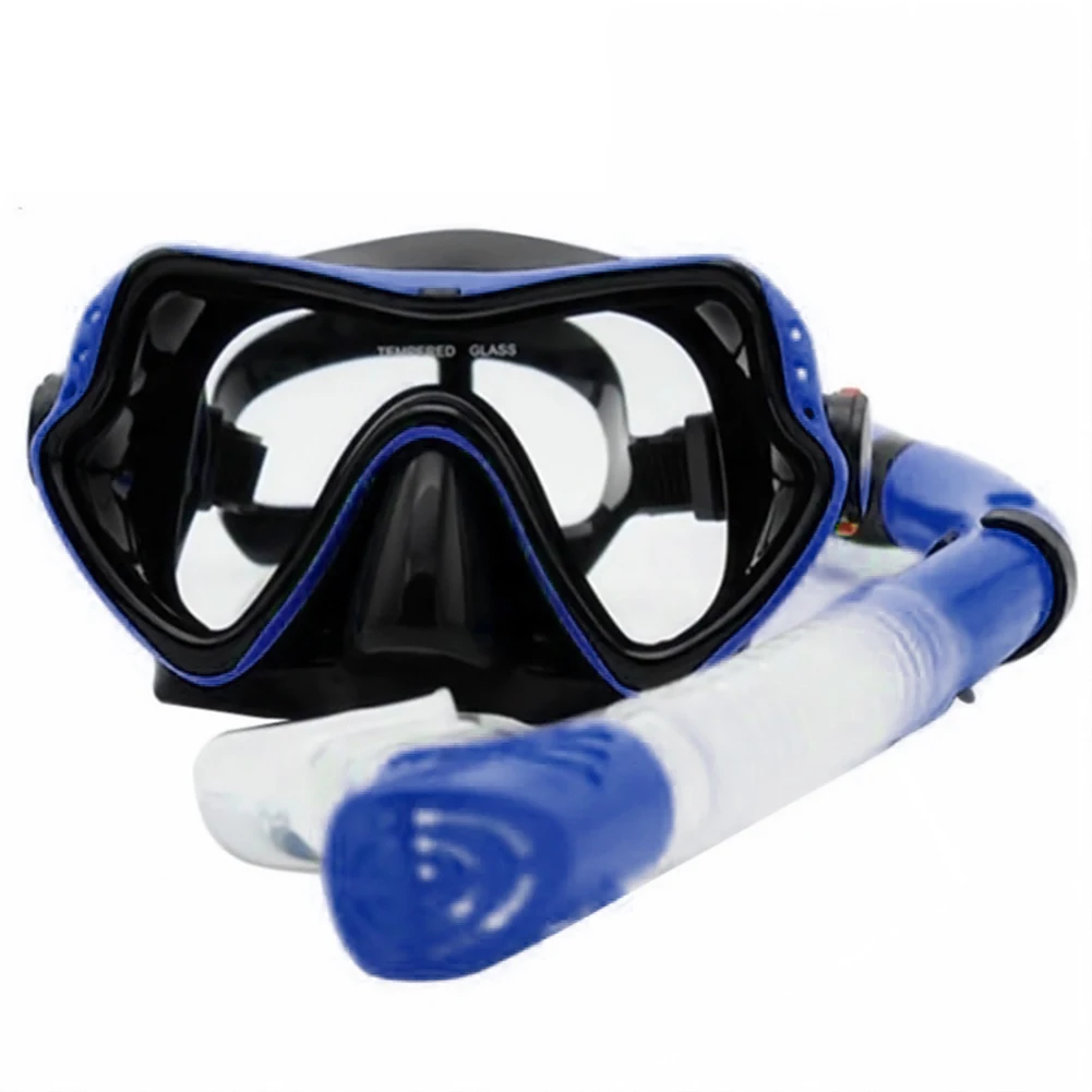 Набор для ныряния, противотуманная пленка, маска для дайвинга, закаленное стекло, очки, сухой верх, трубка для плавания, маска для подводного плавания, унисекс