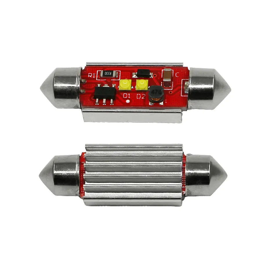 2 шт 10 Вт Canbus безотказные купольные C5W 5 Вт* 2 36 мм 39 мм 41 мм 6000K Светодиодные лампы гирлянды автомобильные лампы для номерного знака белые