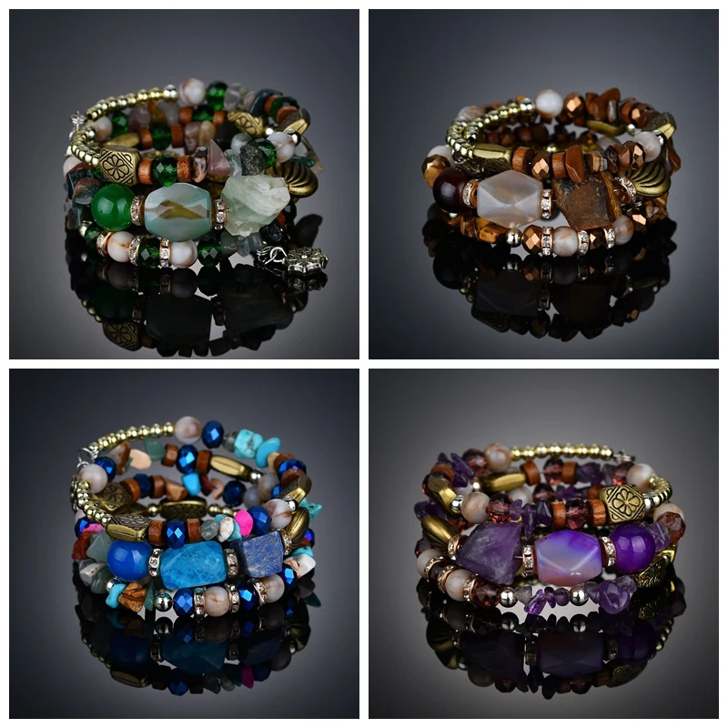 

Fashion Candy Color Gem Resin Wide Magnetic Leather bracelets & bangles for Women summer vacation Maxi Wristband Pulseras
