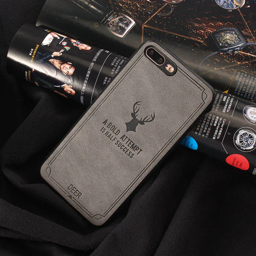 Luxury Case For iPhone 8 Plus Case iPhone X 10 6 6S 7 8 Plus Cover Shockproof 3D Deer Fundas Coque iPhone Case 7 For Xiaomi Mi 8