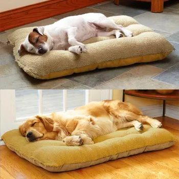 

Fully washable pet dog mat kennel cushion lambskin dog cushions golden cat large dog pet nest kennel Dog Mats Soft Pet Puppy Bed