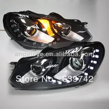 10 шт. светодиодный фонарь для гольфа 6 с биксеноновым объективом проектора 2009-2012 года