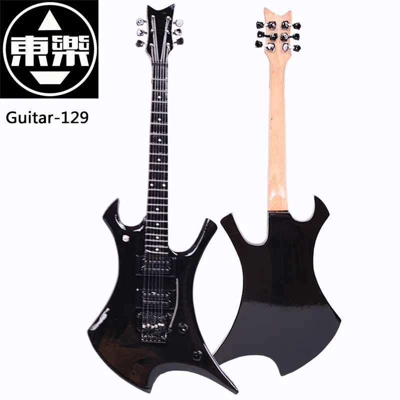 Wooden Handcrafted Miniature Guitar Model guitar-129 Display with Case and Stand (Not Actual Guitar! for Only!) | Спорт и