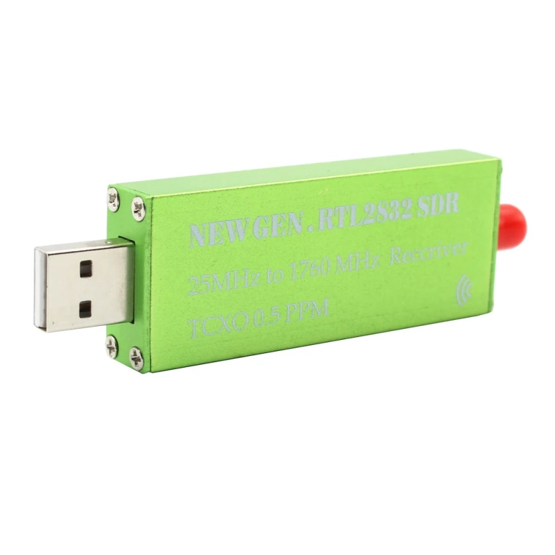 Новый премиум-usb RTL-SDR радио приемник RTL2832 АЦП чип 0,5 PPM TCXO, SMA F разъем антенна SMA