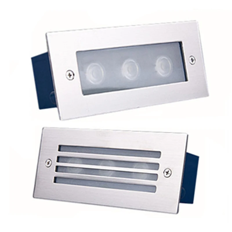

LED Deck Step Light 3x3W 9W AC85-265V Underground Lamp Recessed Stair Inground Light Floor Garden Landscape Outdoor Lighting