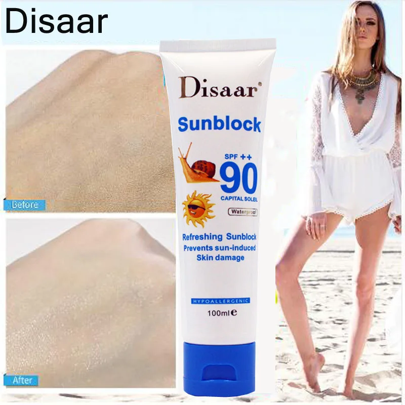 Disaar Snail Refreshing Moisturizing Facial Sunscreen SPF90 PA ++ Sun Skin Care Replenishment