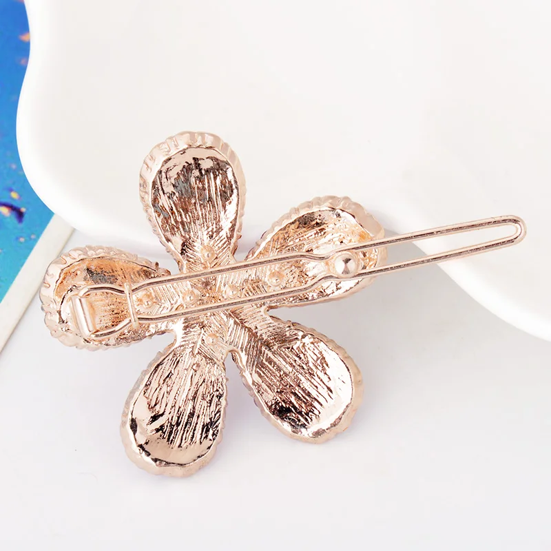 Hair Accessory Women Fashion Rhinestone Flower Hair Clips Girls Gift For Best Friends