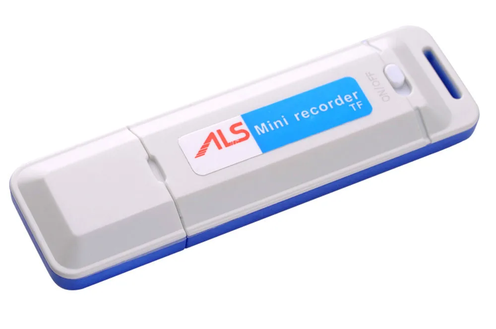 Keychain Digital Voice Recorder with U Disk/TF Function Whitekeychain