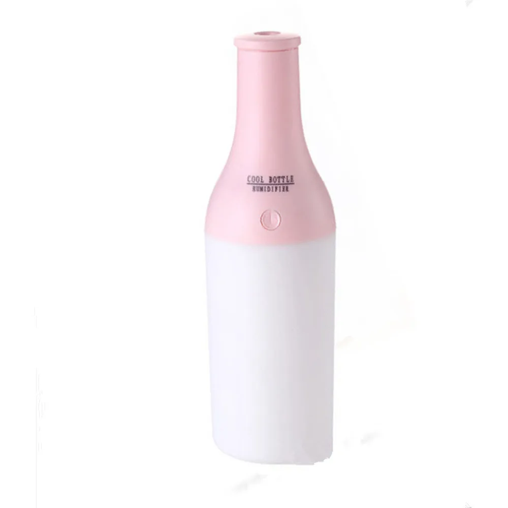 pink Новые USB портативный мини-бутылка для вина увлажнитель воздуха Аромат туман@ 40 - Цвет: pink