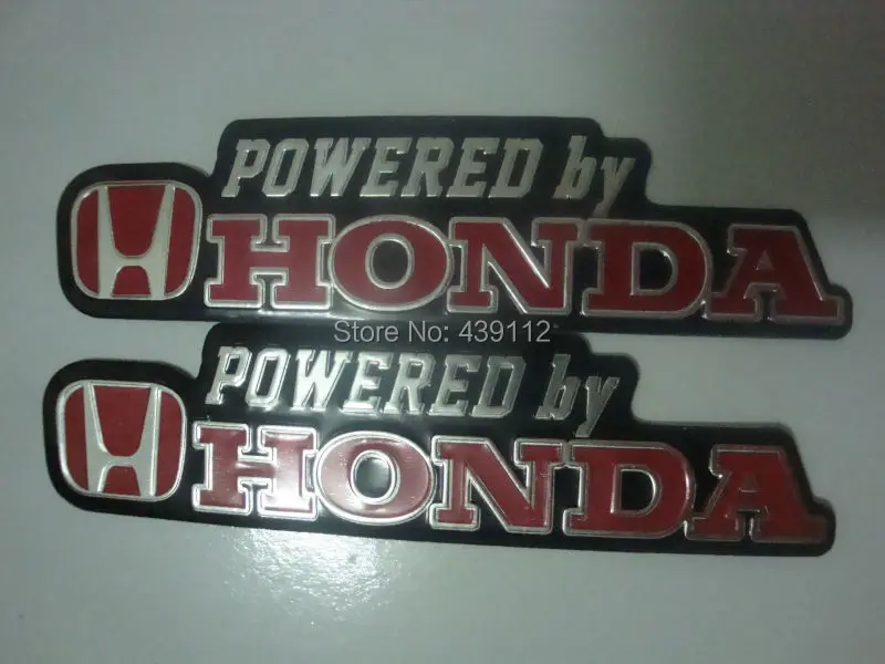 

Free Shipping 2pcs/lot for HONDA motorcycle decorative aluminum three-dimensional metal car stickers decals