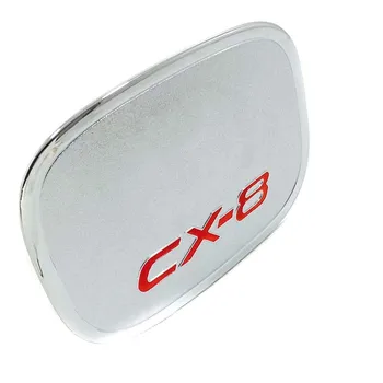 

For Mazda CX-8 CX8 2018 2019 ABS Chrome Fuel Cap Gas Tank Cover Gas Cap Cover Protector Sticker Exterior Car Styling Accessories