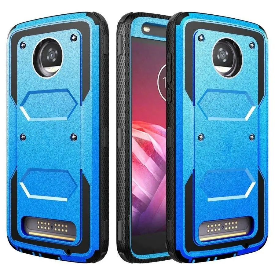 YUMQUA чехол для Motorola Moto Z2 Play/Z2 Force Case Shock Adsording Hybrid Прочный ударопрочный защитный | Отзывы и видеообзор -32944745161