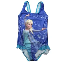 Hot Sale! Print Baby Girls Swimwear One Piece Swimsuit Kids Clothing Suit For Children TZ6002