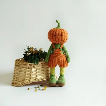 

crochet toys amigurumi doll pumpkin model number XH0412056