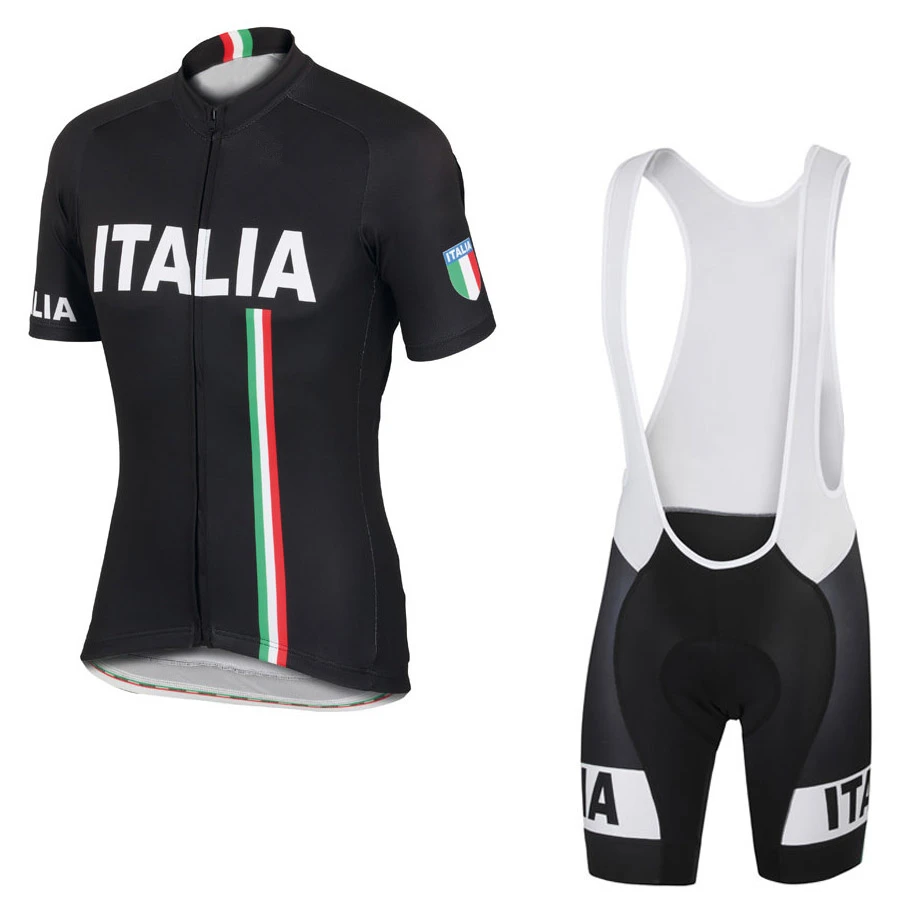 Новый 2018 Италия Pro Велоспорт комплект костюм для езды на горном велосипеде Майо Ropa Ciclismo 3 цвета велосипед форма Джерси комплект