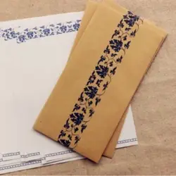 5 шт./лот крафт-бумага Китай винтажный дизайн конверт комплект (220x110 мм/pc)