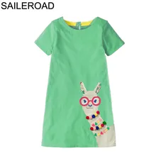 SAILEROAD Маленькие Девочки Платье Лето Альпака Детская Одежда Детские Платья для Девочек Костюм Животных Детей Платье Принцессы Свадебные Платья