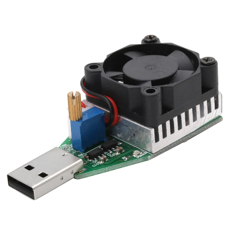 

DC 3.7~13V USB 15W Adjustable Constant Current Electronic Load Discharger 1pc