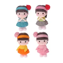 4 шт. красивая девушка миниатюрный бонсай пейзаж мини-Сказочный Сад Декро смолы ремесло