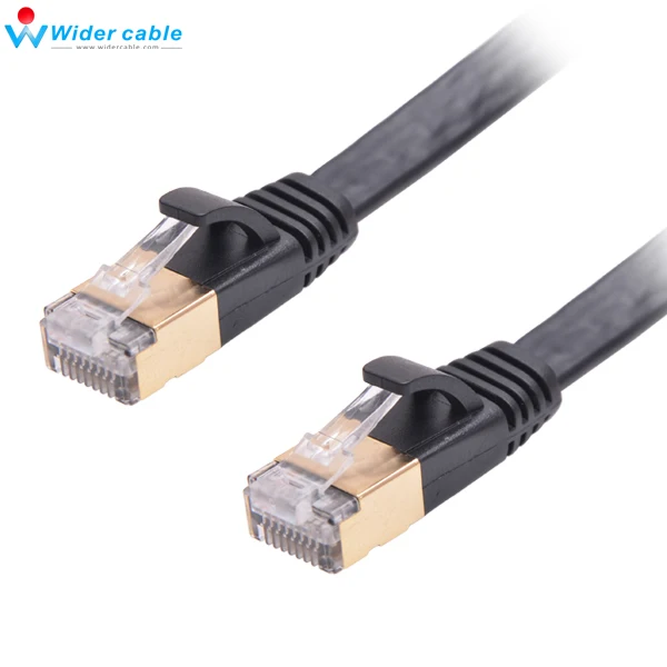 5m LOT Flat RJ45 CAT7 Network LAN Ethernet SSTP 10Gbps Gigabit Patch Cable 1m 
