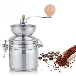 Кофемолка из нержавеющей стали регулируемая ручная кофемолка мельница для фасоли бытовые инструменты ручная кофемолка