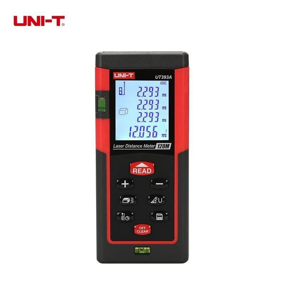 

UNIT UT393A Laser Distance Meters 120 m Range Add/Sub Triangle Pythagore Continuous Measurement UNIT Rangefi
