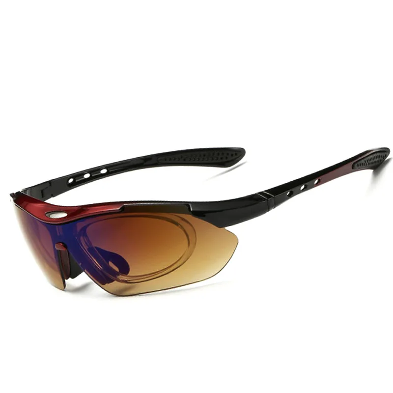 Outdoor Sport Hiking Glasses Motocycle Riding Camping Hunting Tactical Goggles With 5 lenses UV400 Protective VULPO polarized sports glasses polarized glasses tactical goggles shooting glasses polarized goggles