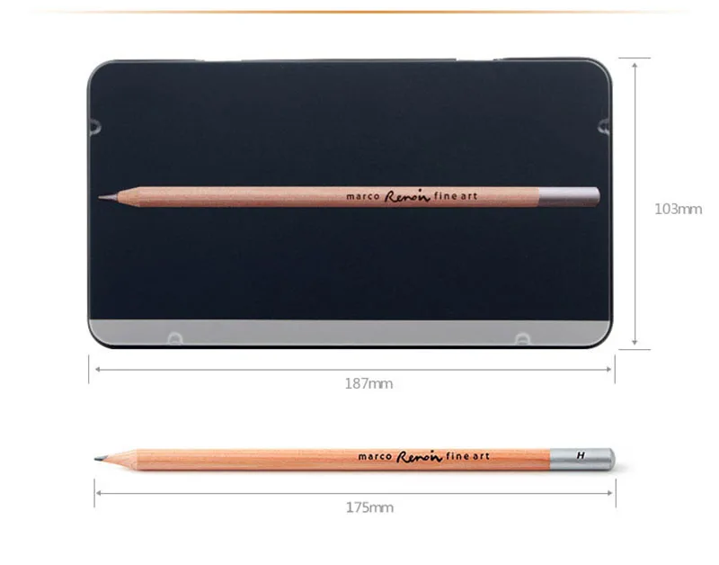 Марко 12 шт./setrenado Addo серые карандаши для рисования 2H-8B мягкие безопасные нетоксичные карандаши для рисования профессионалами для офиса и школы