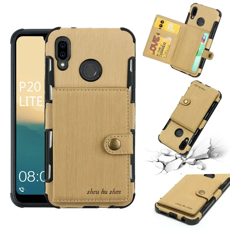 Флип чехол из ПУ кожи для LG V30 Motorola Moto G4 G5 G5S Plus задняя крышка карман ID карты E5 E4