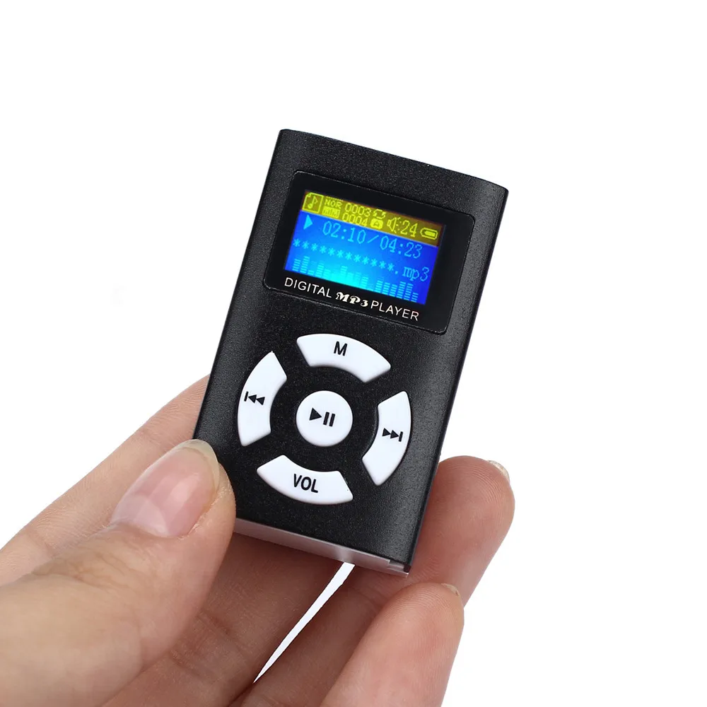 MP3, новинка,, Модный USB мини MP3 плеер, ЖК-экран, поддержка 32 ГБ, Micro SD, TF карта, стильный дизайн, спортивный компактный 605