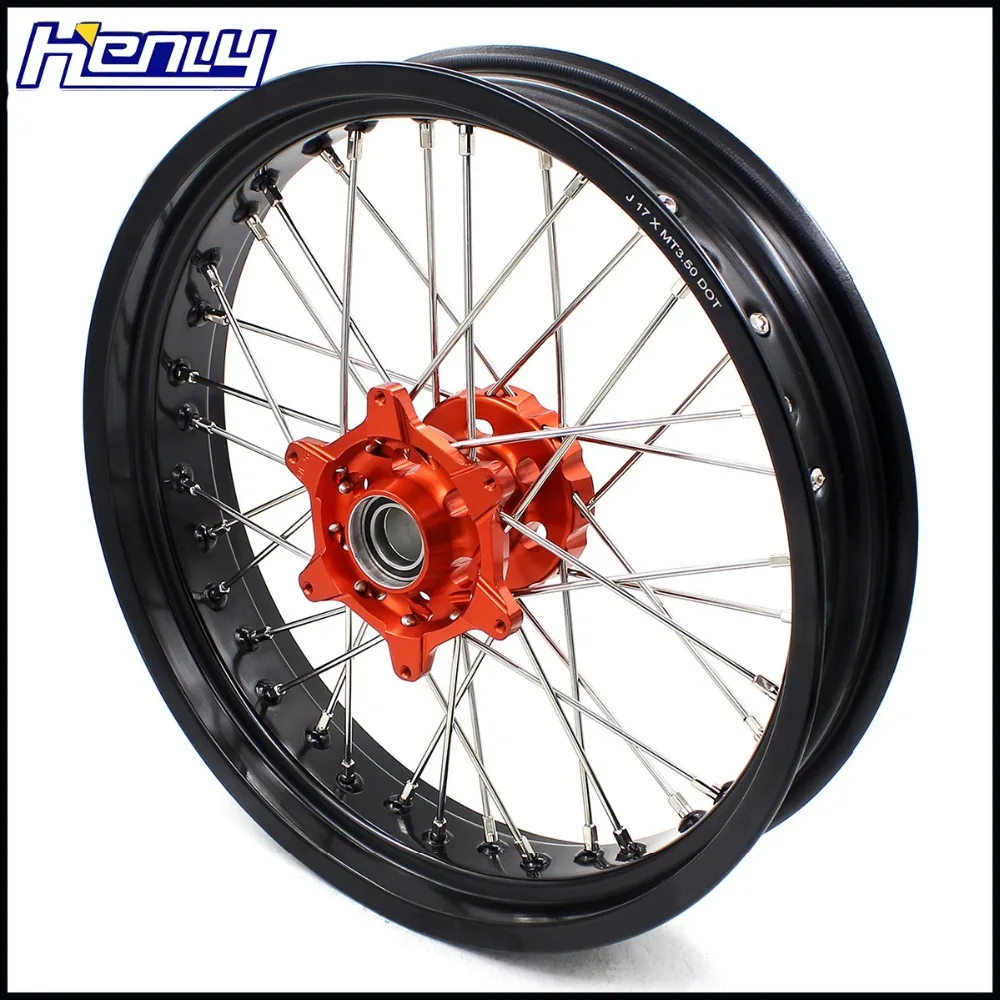 3,5/4,25 супермото колеса комплект Supermotard обода для KTM SX SXF XC XCW SX EXC EXC-F 125 150 200 250 300 350 400 450 505 525 2003