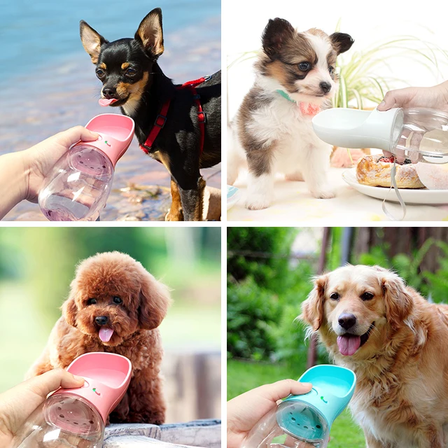Portable Pet Dog Water Bottle For Small Large Dogs Travel Puppy Cat Drinking Bowl Outdoor Pet