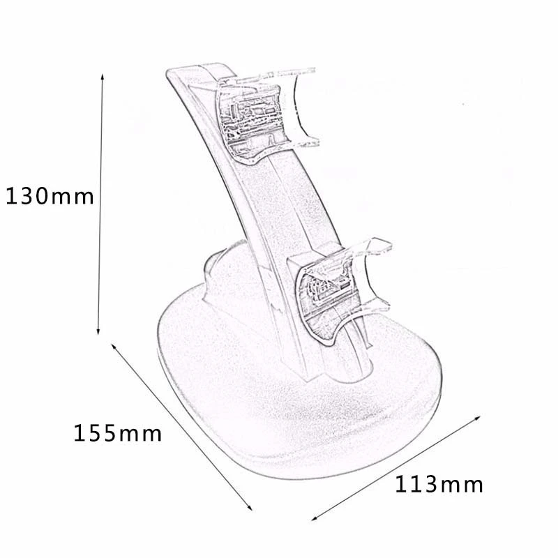 Контроллер зарядное устройство двойная Консоль зарядное устройство зарядная док-станция Подставка для sony Playstation 3 PS3 со светодиодный индикатором 1,3