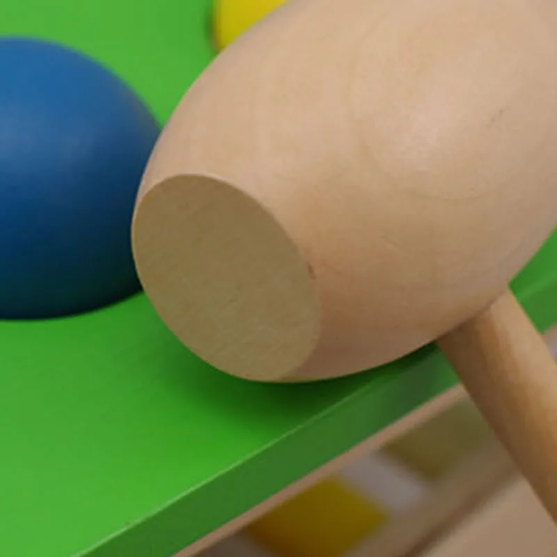 Wooden Sound Knocks Beat Balls Montessori Educational Toy For Children Puzzle Oyuncak Baby Montessori Material Ping Pong Table
