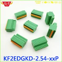 KF2EDGV 2,54 2P~ 12P печатная плата вставные заземленные блоки 15EDGVC 2,54 мм 2PIN~ 12PIN MC0.5/2G-2, 54 PHOENIX контакт DEGSON KEFA