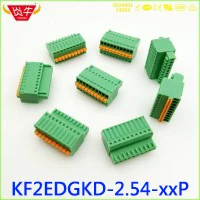 pcb pluggable blocos terminais 15 edgk 2.54mm