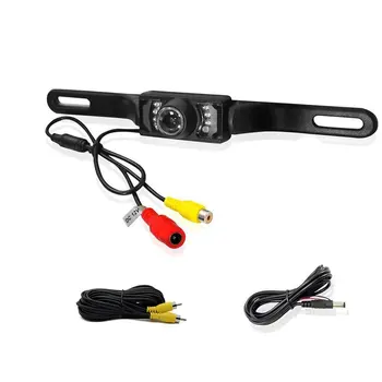 

HD License Plate Rear Camera Waterproof Night Vision Car Rear View Camera Wide View Angle Parking Back Camera IR Infrared light