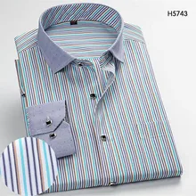 Клетчатое офисное платье рубашки мужские рубашки с длинным рукавом тонкие деловые повседневные рубашки в полоску мужские деловые рубашки