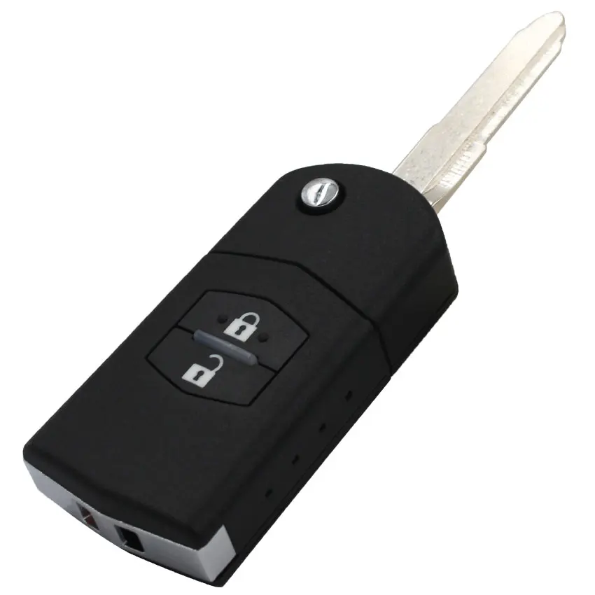 Модернизированный 2 кнопки Складной флип дистанционный ключ-брелок от машины 433 МГц 4D63 чип для Mazda 2 3 6 323 626 MVP Visteon Модель № 41835