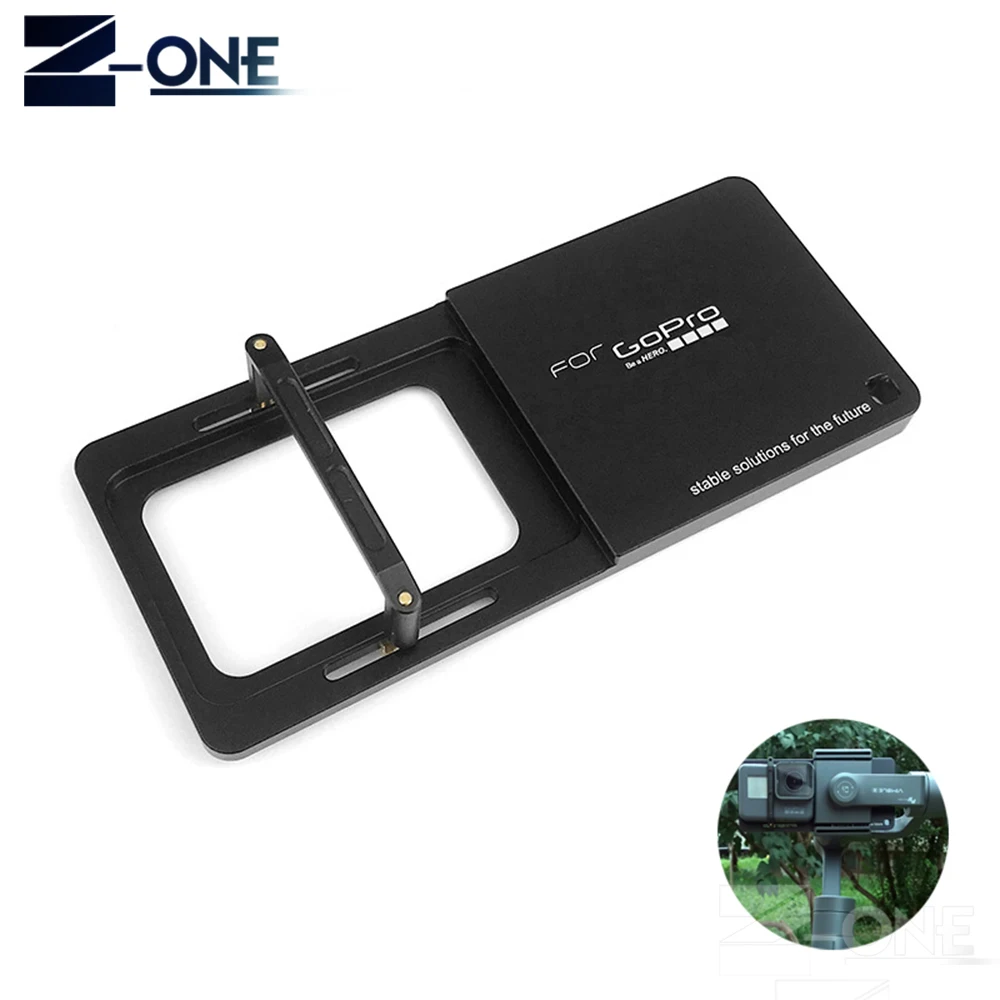 Switch Mount Plate Adapter For Gopro6 5 4 3 3+ xiaoyi dji Osmo Mobile Zhiyun Z1 Smooth C R 2 II gimbal Camera Accessories | Электроника