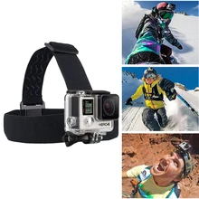 Elástico correa de cabeza ajustable con cinta para Gopro héroe 4 de 5 Xiaomi yi acción de la cámara para SJ4000 SJ5000 Go Pro Accesorios